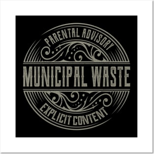 Municipal Waste Vintage Ornament Posters and Art